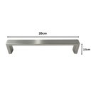Ver imagem 3 de Kit 6 Puxadores Alça para Móveis 192mm Níquel Escovado Torralba para Gavetas Armários Guarda-