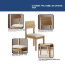Ver mais imagens de Mesa de Jantar Ana 135cm Redonda VIDRO18MM Cinamomo Off White com Kit 4 Cadeiras Ana Veludo Bege - V