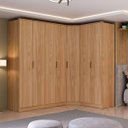 Ver imagem 1 de Guarda Roupa Modulado Ravi em Mdf 243,5x232,2cm 7 Portas Olmo 1110