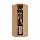 Ver imagem 4 de Guarda Roupa Modulado Ravi em Mdf 243,5x232,2cm 7 Portas Olmo 1110