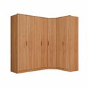 Ver imagem 2 de Guarda Roupa Modulado Ravi em Mdf 243,5x232,2cm 7 Portas Olmo 1110