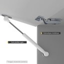 Ver imagem 3 de Armário Aéreo Multiuso Geladeira 70cm Porta Basculante