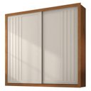 Ver imagem 1 de Guarda Roupa Casal Versalles 2 Portas 6 Gavetas Cinamomo Areia Fosco - Zanzini
