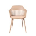 Ver imagem 4 de Cadeira Estofada Jantar Cozinha Marcela Nude