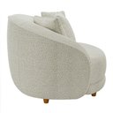 Ver imagem 7 de Poltrona Decorativa Base Fixa Galáxia com Almofadas Boucle Off White G45 - Gran Belo