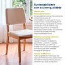 Ver imagem 6 de Kit 2 Cadeiras Madeira Maciça Estofada Linho Miriti CabeCasa MadeiraOriginals Bege/Caramelo