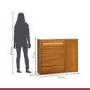 Ver imagem 4 de Cômoda 5 Gavetas Unique com Sapateira Ratam Móveis