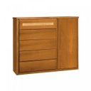 Ver imagem 2 de Cômoda 5 Gavetas Unique Com Sapateira Ratam  Móveis