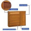 Ver imagem 5 de Cômoda 5 Gavetas Unique com Sapateira Ratam Móveis