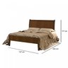 Cama Casal Classic Lisa Envelhecida Josandro Móveis - 3