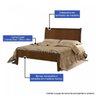 Cama Casal Classic Lisa Envelhecida Josandro Móveis - 5