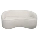 Ver mais imagens de Sofá Curvo Montserrat 150cm 02 Lugares Linho Bouclé Off White - Nexta Casa