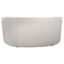 Ver imagem 7 de Sofá Curvo Montserrat 150cm 02 Lugares Linho Bouclé Off White - Nexta Casa