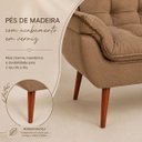 Ver imagem 6 de Namoradeira Opala Confortável e Moderna para Descanso Capuccino