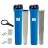 Kit 2 Filtros Completos 20" para Poço Artesiano Carvão e Polipropileno - 1