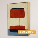 Ver imagem 3 de Quadro Decorativo Artesanal Têxtil 2 Telas 60x90cm Feito em Tear para Sala Lavabo Escritório