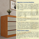 Ver imagem 6 de Cômoda Espanha 4 Gavetas 100%MDF - Móveis Tcil:Cinamomo/Off