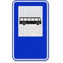 Ver imagem 1 de Placa Ponto de Parada Ônibus Sau-26 Resolução Contran Nº 180