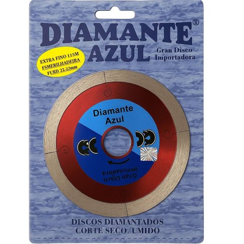 Disco Esmerilhadeira Porcelanato 115mm Extra Fino Vermelho
