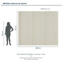 Ver imagem 2 de Painel Ripado Smart 280x240 cm (sem Furo) Incolar Luna