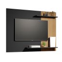 Ver imagem 2 de Painel P/ Tvs de até 50" Modelo Menfis 2 Prateleiras em Mdf:preto