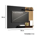 Ver imagem 4 de Painel P/ Tvs de até 50" Modelo Menfis 2 Prateleiras em Mdf:preto