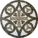 Ver imagem 1 de Mosaico Religioso Bizantino Cruz Bizantina Tamanho 70cm