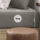 Ver imagem 2 de Lençol de Pelinho com Elástico Plush Inove Casal 138x188x30cm - Lençol Plush Taupe