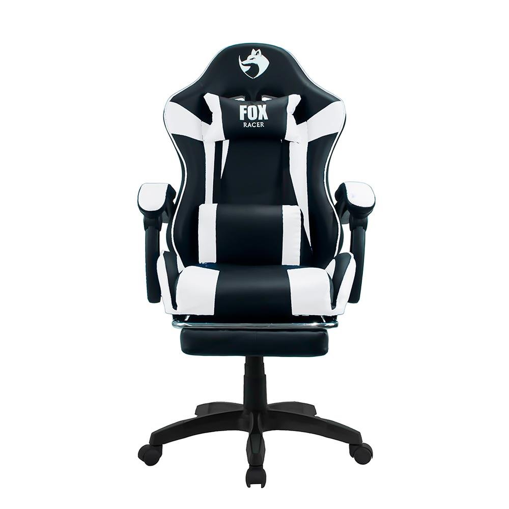 Cadeira Gamer Fox Racer Zerda Branco com Apoio de Pe - 3