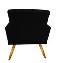 Ver imagem 5 de Kit 02 Poltronas Decorativa Sala Oferta Nina Suede Preto Tagmóveis Poltrona Decorativa Nina Suede