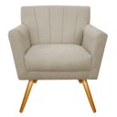 Ver imagem 7 de Kit Diva Recamier Vanessa 185cm Lado Esquerdo e 01 Poltrona Laura Suede Doce Sonho Móveis Bege