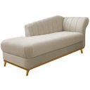 Ver imagem 6 de Kit Diva Recamier Vanessa 185cm Lado Esquerdo e 01 Poltrona Laura Suede Doce Sonho Móveis Bege