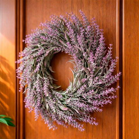 Guirlanda Decoração Enfeite Alfazema Lavanda Artificial 30cm