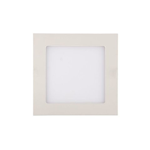 Painel de Led Blumenau Quadrado de Embutir 12W Bivolt 4100K Luz Neutra