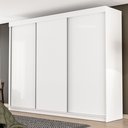 Ver imagem 1 de Guarda-Roupa Casal 3 Portas 6 Gavetas Grajaú Yescasa Branco