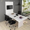 Ver imagem 2 de Painel para Escritório 100x136cm Tv até 37'' Pa2916 Branco