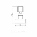Ver imagem 2 de Acabamento Registro Base Docol 1.1/4 e 1.1/2 (grande) - Dom Perflex