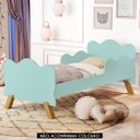 Ver imagem 2 de Mini Cama Infantil 148x68cm Proteção Lateral Vivi Menta Z53 - Mpozenato