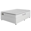 Ver imagem 1 de Cama Box Casal Queen Colchão Espuma D33 Pillow Top New Millenium 158x198x57cm Branco Hellen