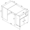 Ver imagem 4 de Balcão Multiuso com Mesa Retrátil Funcionale A05 Branco - Mpozenato