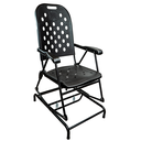 Ver imagem 1 de Cadeira de Balanço Aço Carbono Dobrável Reforçado Varal Sul - Preto