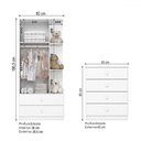 Ver imagem 4 de Quarto de Bebê Completo Labirinto 2 Portas 6 Gavetas Branco - Henn