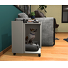 Mesa Lateral /cama Pet Toy na Cor Branco com Rodizio - 1