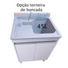 Tanque de Lavar Roupa 45l com Esfregadeira Lateral e Torneira de Bancada - 5