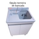 Ver imagem 5 de Tanque de Lavar Roupa 45l com Esfregadeira Lateral e Torneira de Bancada