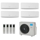 Ver imagem 1 de Ar Condicionado Multisplit Hw Inverter 36.000 Btu (3x Evap 9.000 + 1x Evap 12.000) Quente Frio 220v