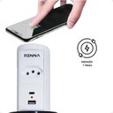 Ver imagem 3 de Torre Tomada Automática Indução Wireless 1 T + 2 Usb Branco