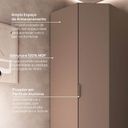 Ver mais imagens de Guarda Roupa Modulado 100% MDF de Canto Oblíquo Orion CabeCasa MadeiraOriginals Marrom