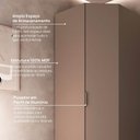 Ver mais imagens de Guarda Roupa Planejado 100% MDF de Canto Oblíquo Orion CabeCasa MadeiraOriginals Marrom