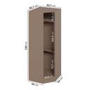 Ver imagem 4 de Guarda Roupa Modulado 100% MDF de Canto Oblíquo Orion CabeCasa MadeiraOriginals Marrom